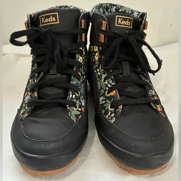 KEDS X RIFLE PAPER CO. SNEAKERS SCOUT IV LOTTIE HIGH TOP WATER REPELLENT - Picture 3 of 14